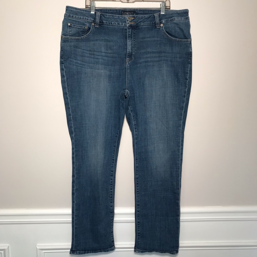 Lucky Brand Emma Straight Leg High Rise Jeans 20W